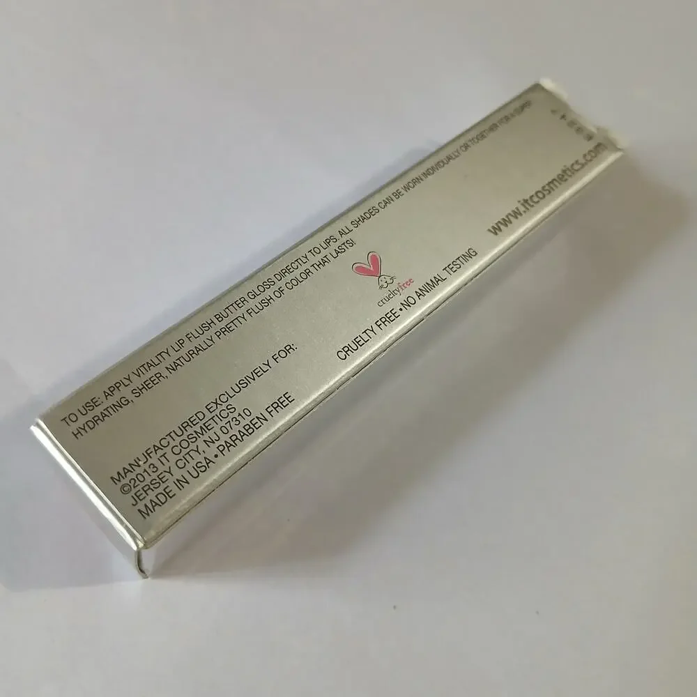 IT Cosmetics PERFECT NUDE Vitality Lip Flush Butter Gloss NEW IN BOX
